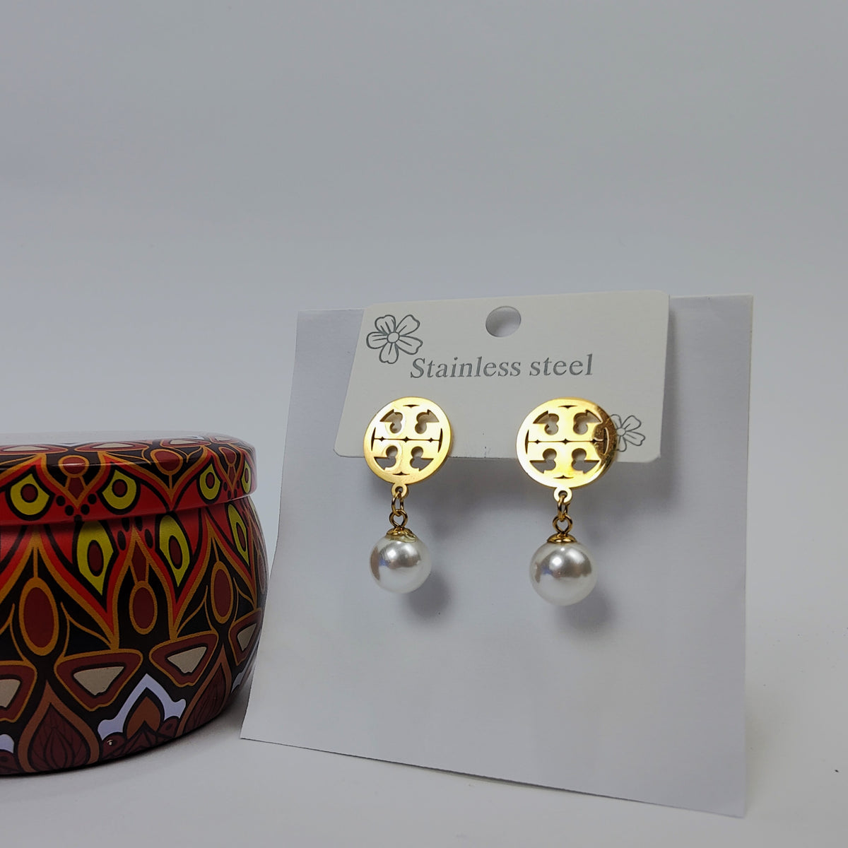 Golden Pearl Earrings