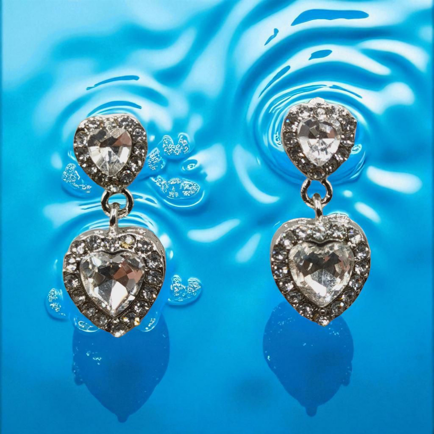 Heart Crystal Earrings