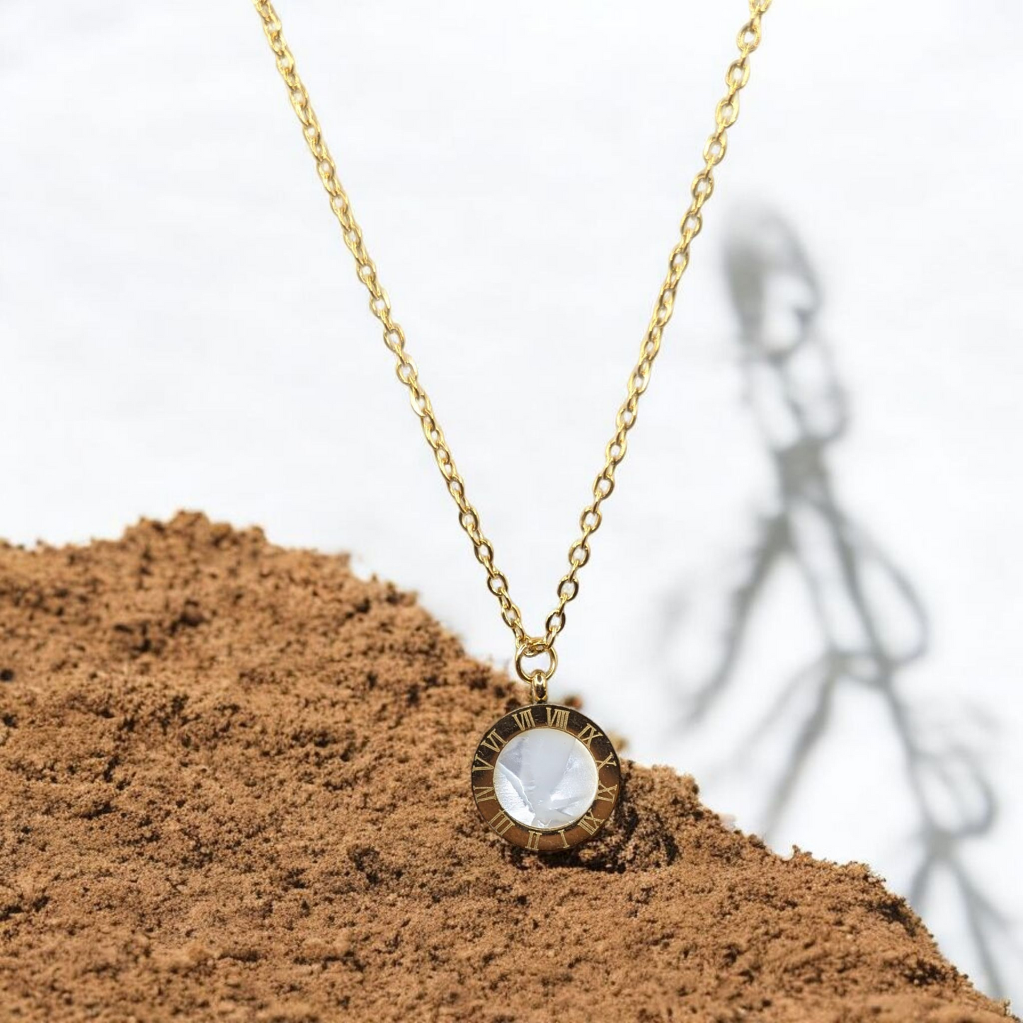 Double Sided Roman Numeral Necklace