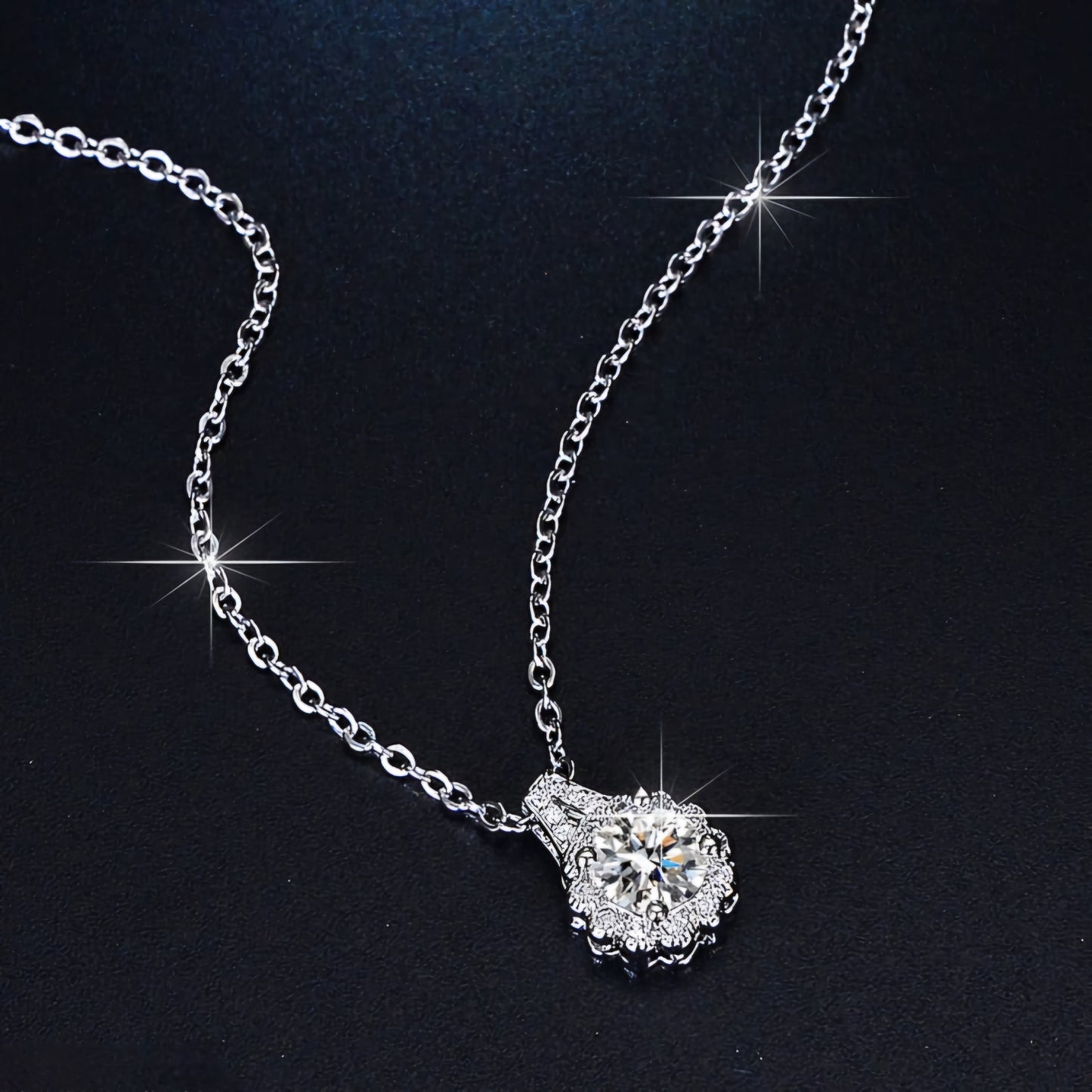 1 Carat Zirconia Clavicle Necklace