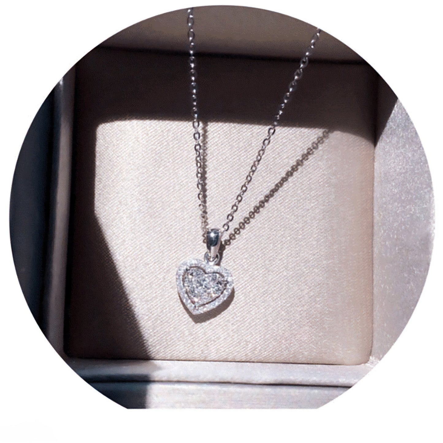 Heart Zircone Stone Necklace