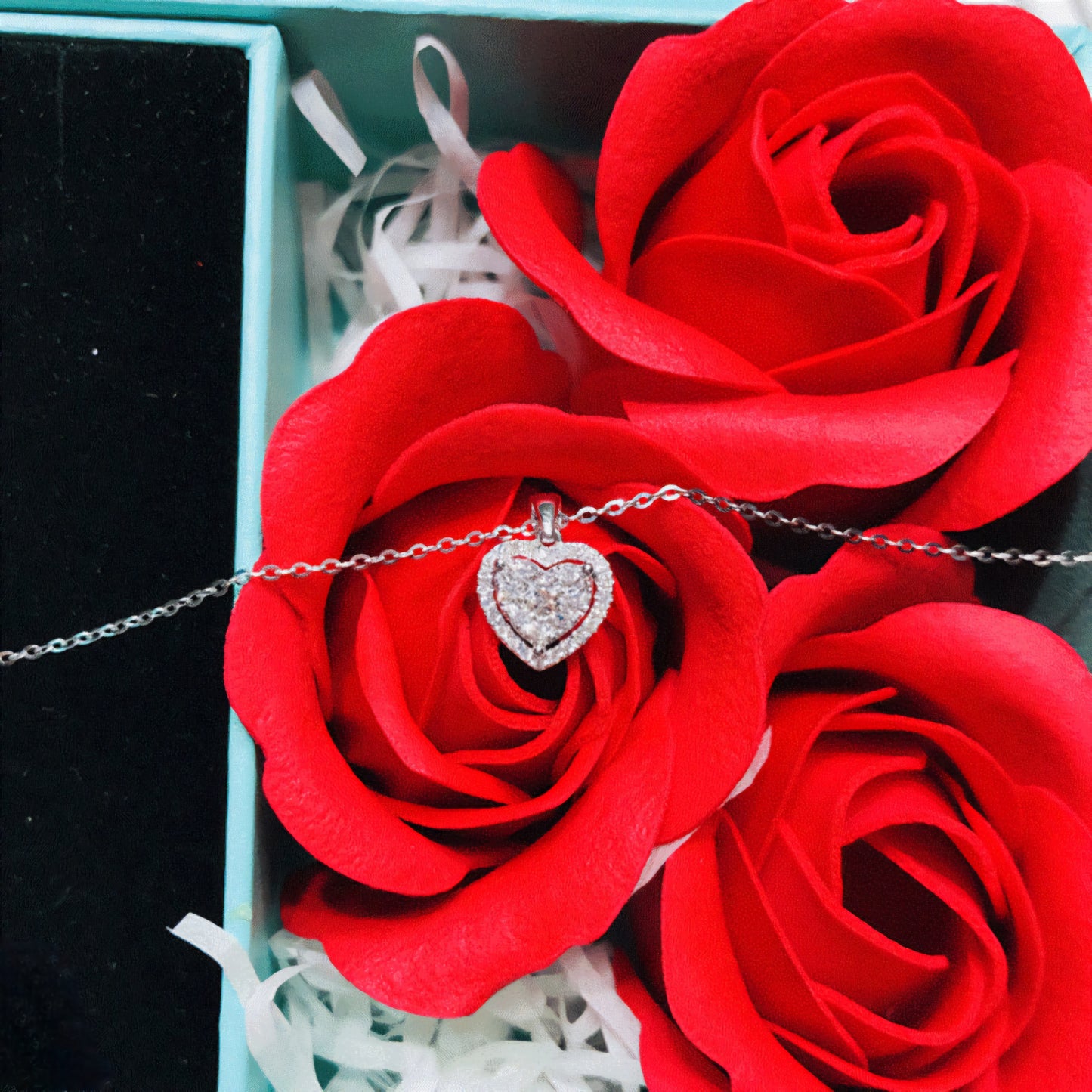 Heart Zircone Stone Necklace