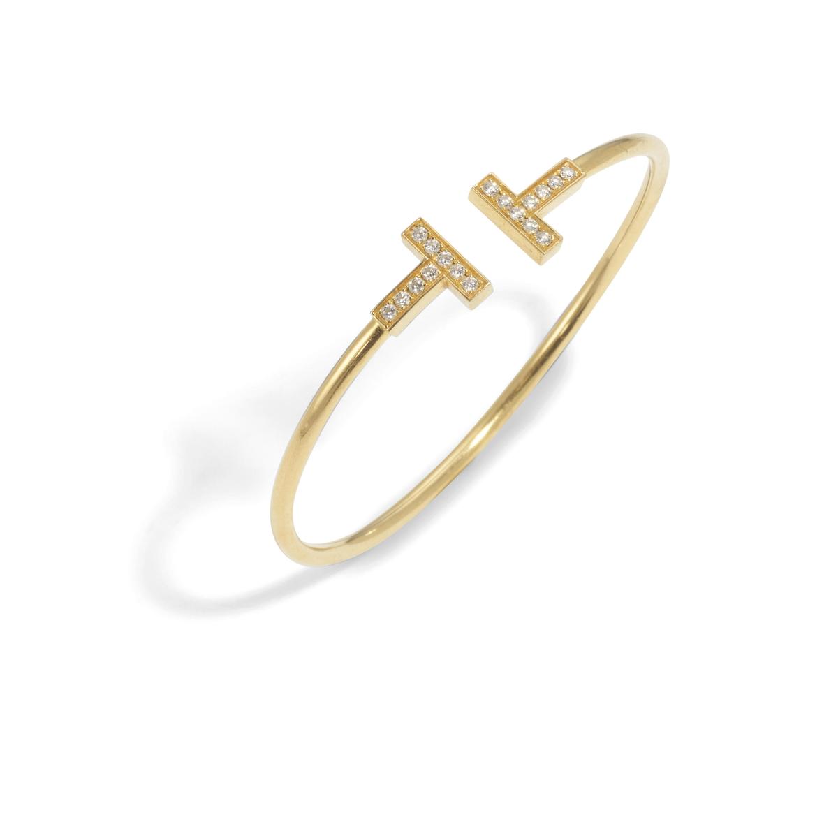 Crystal T Luxe Bracelet Bangle