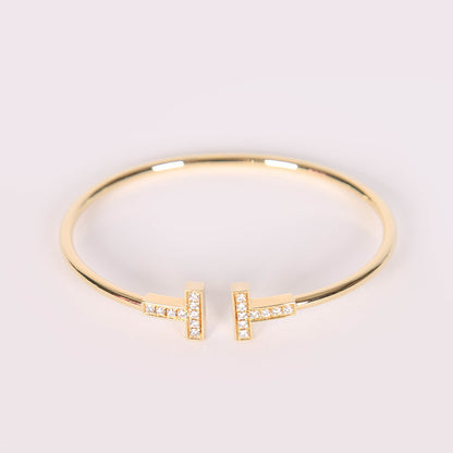 Crystal T Luxe Bracelet Bangle