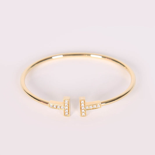 Crystal T Luxe Bracelet Bangle