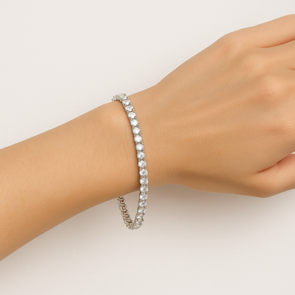 White Zircone Stone Bracelet