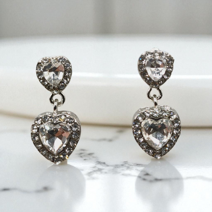 Heart Crystal Earrings