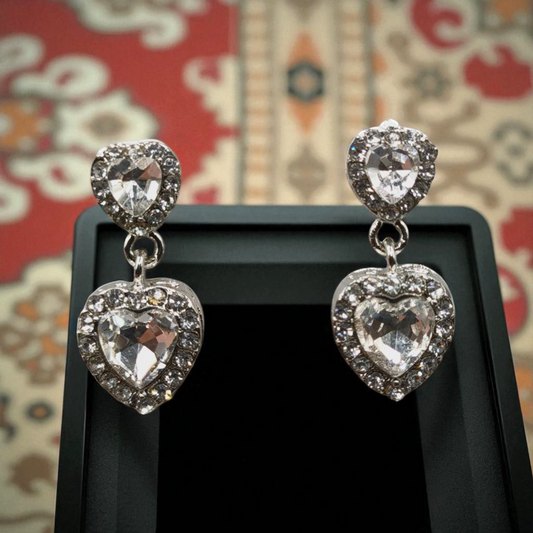 Heart Crystal Earrings