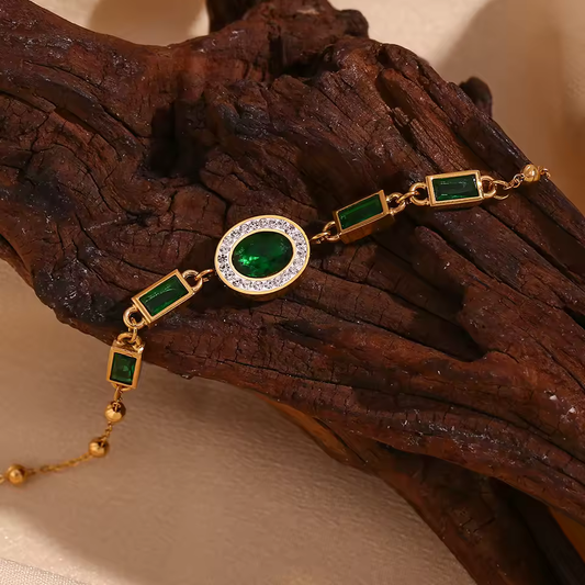 Green Zircon Bracelet