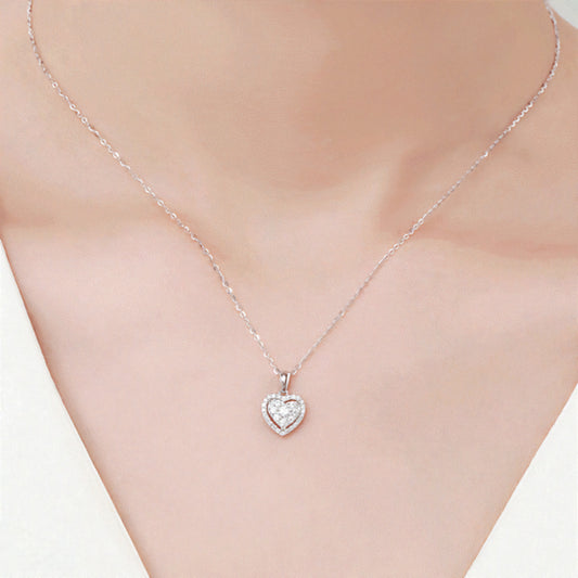 Heart Zircone Stone Necklace