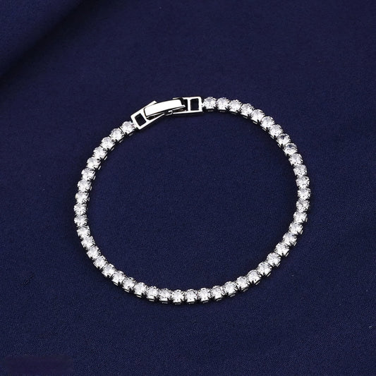 White Zircone Stone Bracelet